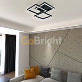 Lustra LED 60W Taiga cu Telecomanda 3 Tipuri de Lumini Negru